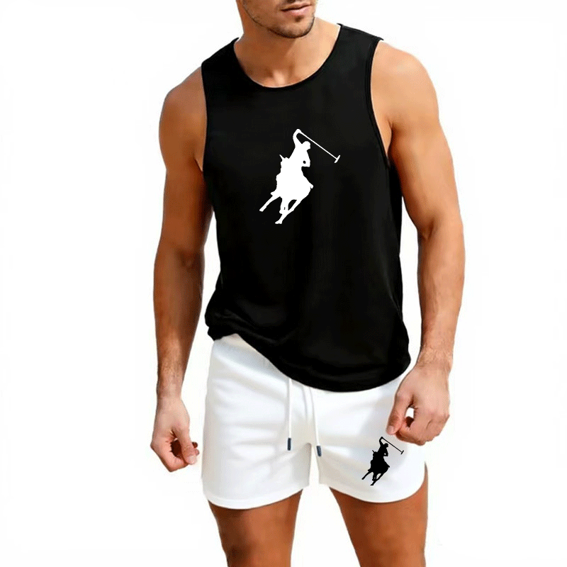 Summer Clothing Sets Men - طقم صيفي أوروبي للرجال مكون من