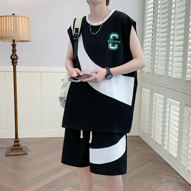 Summer Clothing Sets Men - طقم رياضي كاجوال للرجال من قطعتين،
