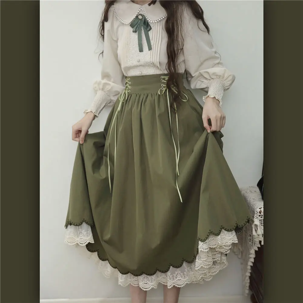 Summer Victorian Clothing - فستان تطريز للنساء من غير سار