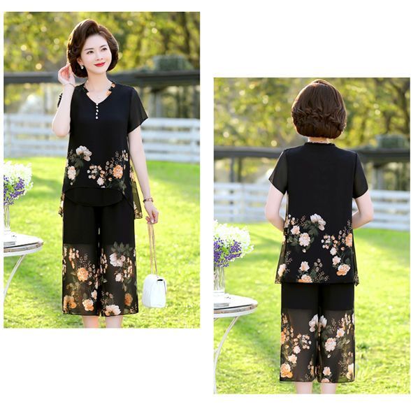 طقم صيفي جديد: تي شيرت بأكمام  - مراجعة Summer Clothing Over 60 وسعره