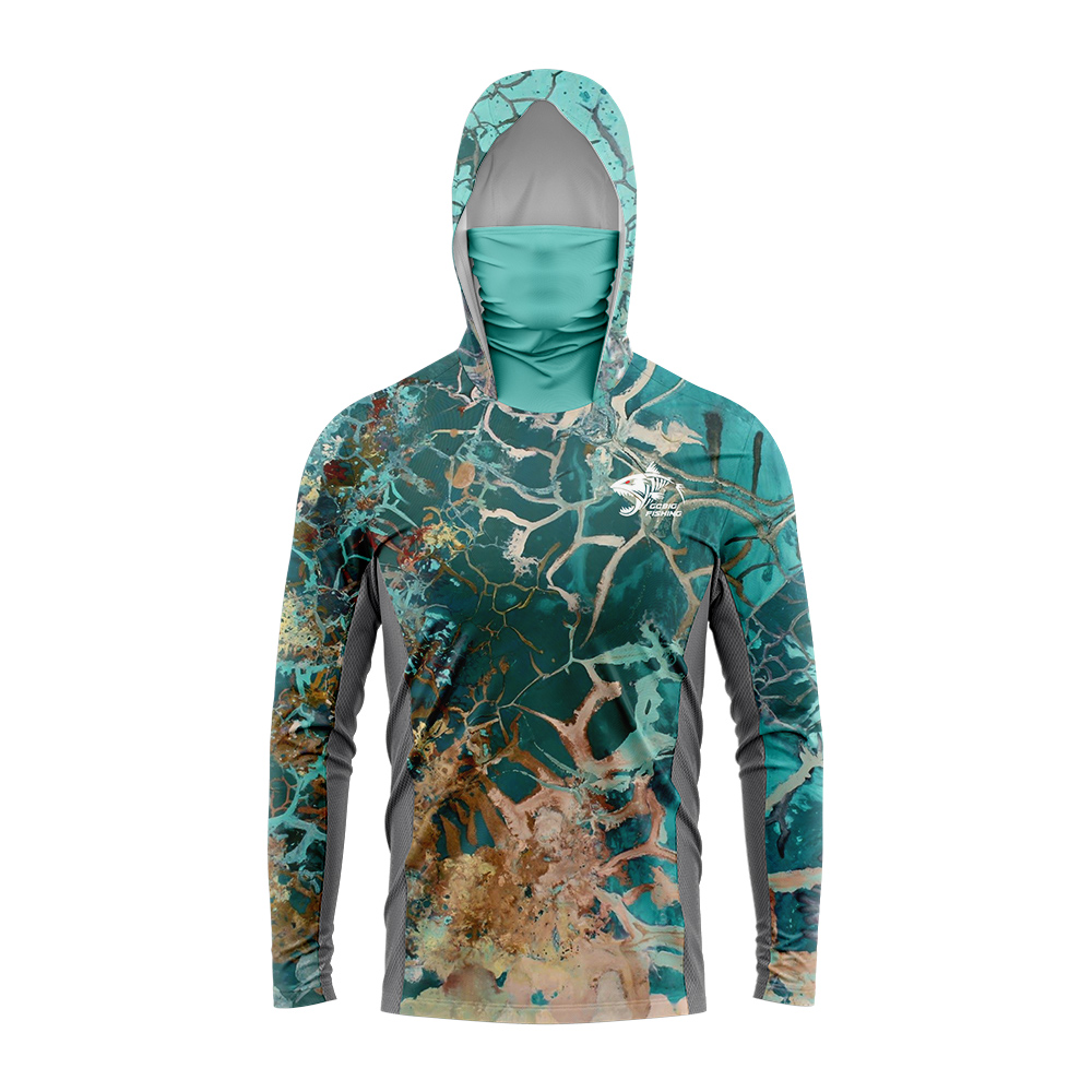 قميص صيد بغطاء رأس UPF50+ مع غ - مراجعة Summer Clothing Men وسعره