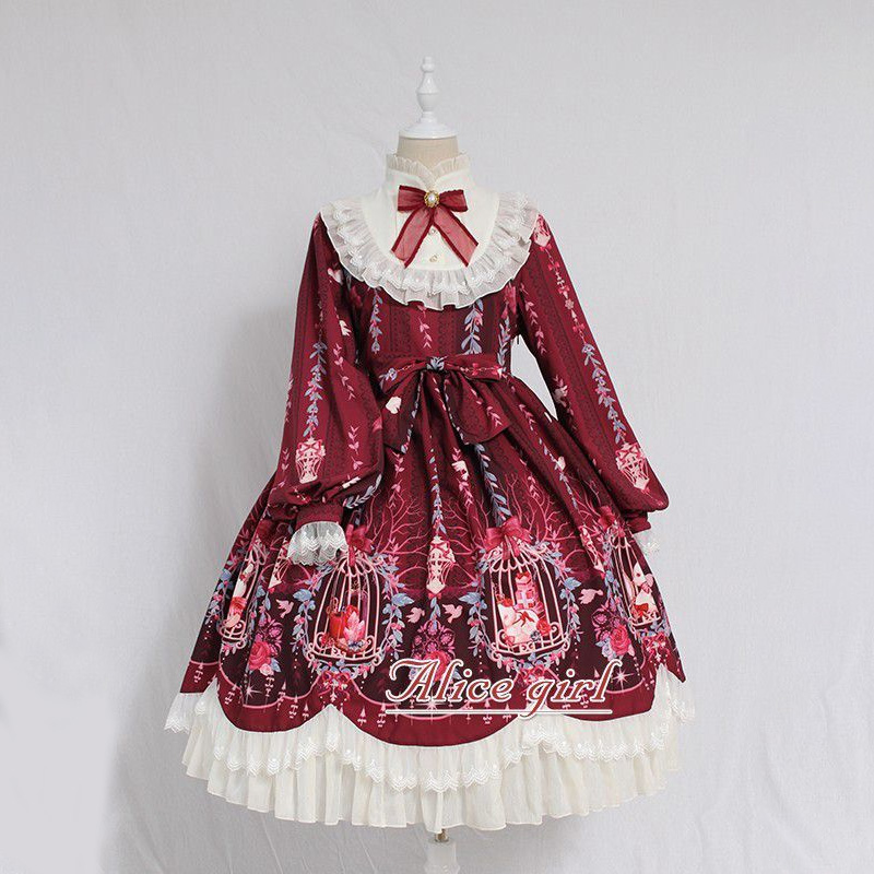 MAGOGO Kawaii لوليتا فستان طوي - مراجعة Summer Victorian Clothing وسعره