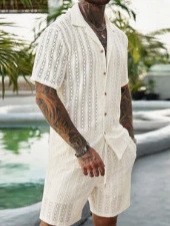 طقم رجالي مكون من قطعتين مصنوع - مراجعة Summer Clothing Sets Men وسعره