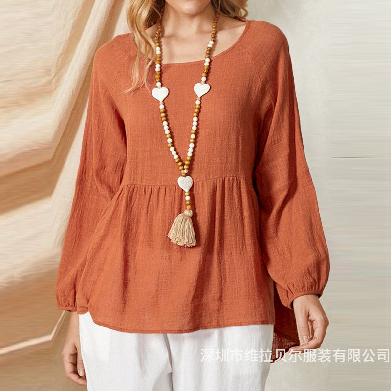 قميص نسائي فضفاض من القطن والك - مراجعة Summer Clothing Brands For Women وسعره