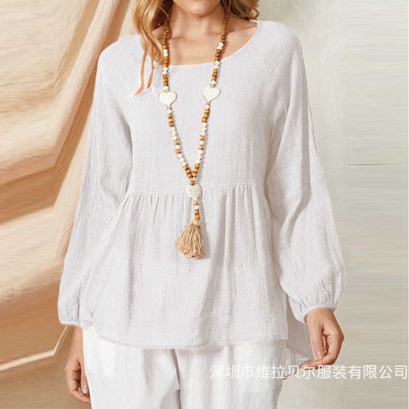 قميص نسائي فضفاض من القطن والك - مراجعة Summer Clothing Brands For Women وسعره