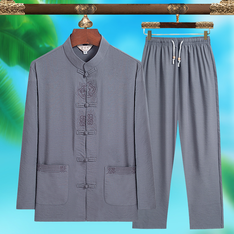 بدلة تانغ رجالية عصرية عالية ا - مراجعة Summer Clothing Sets Men وسعره