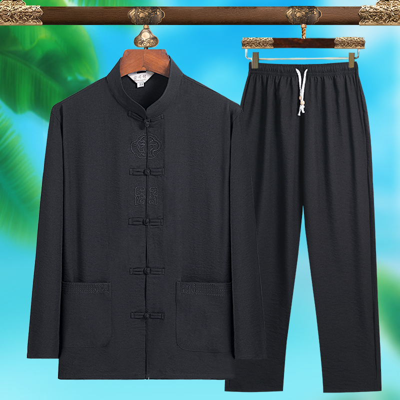 بدلة تانغ رجالية عصرية عالية ا - مراجعة Summer Clothing Sets Men وسعره