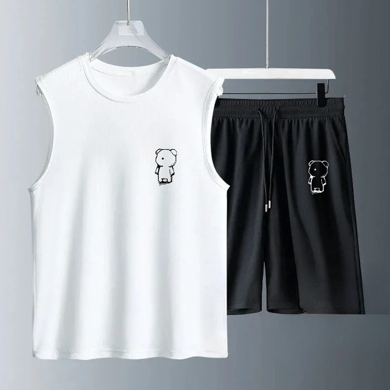 مجموعات قمصان رجالية بدون أكما - مراجعة Summer Clothing Sets Men وسعره