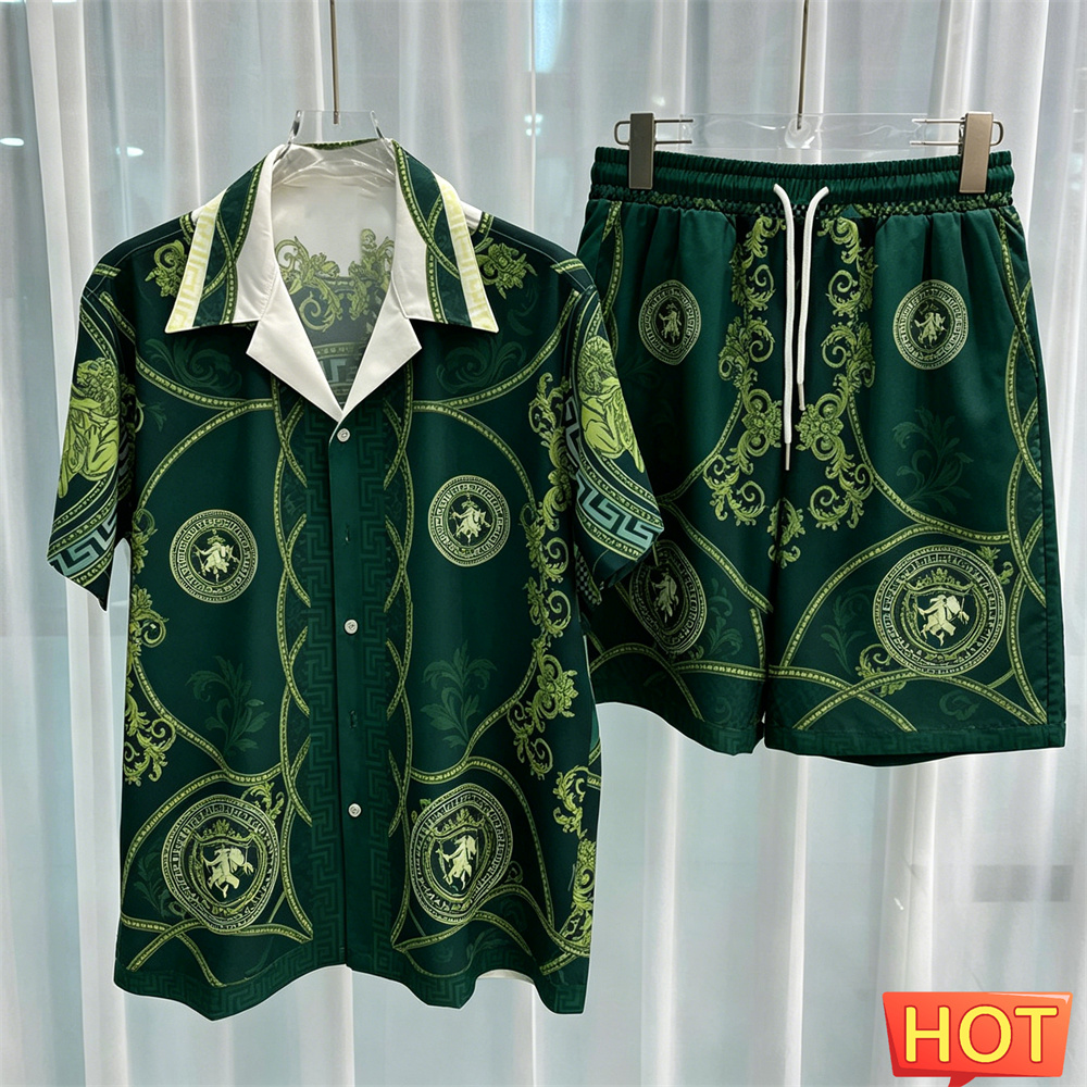 طقم قميص رجالي فاخر من قطعتين  - مراجعة Summer Clothing Sets Men وسعره