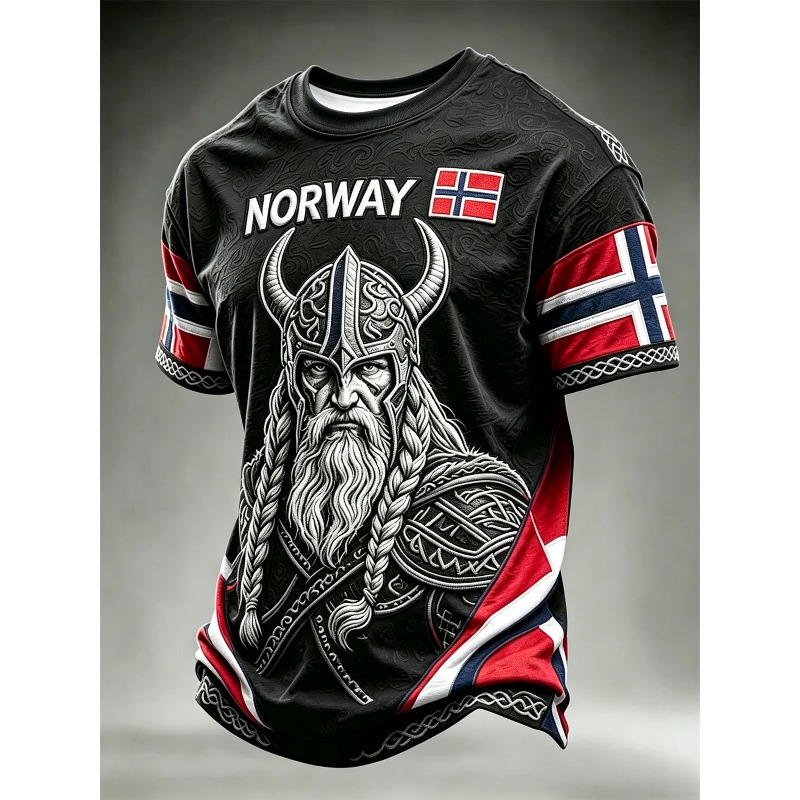 قميص كرة قدم بطباعة ثلاثية الأ - مراجعة Summer Viking Clothing وسعره