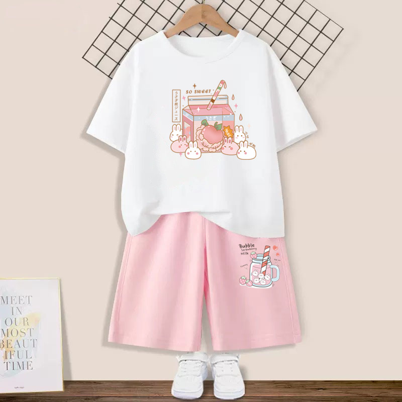 طقم ملابس صيفي للأطفال البنات  - مراجعة Summer Clothing Teen Girls وسعره