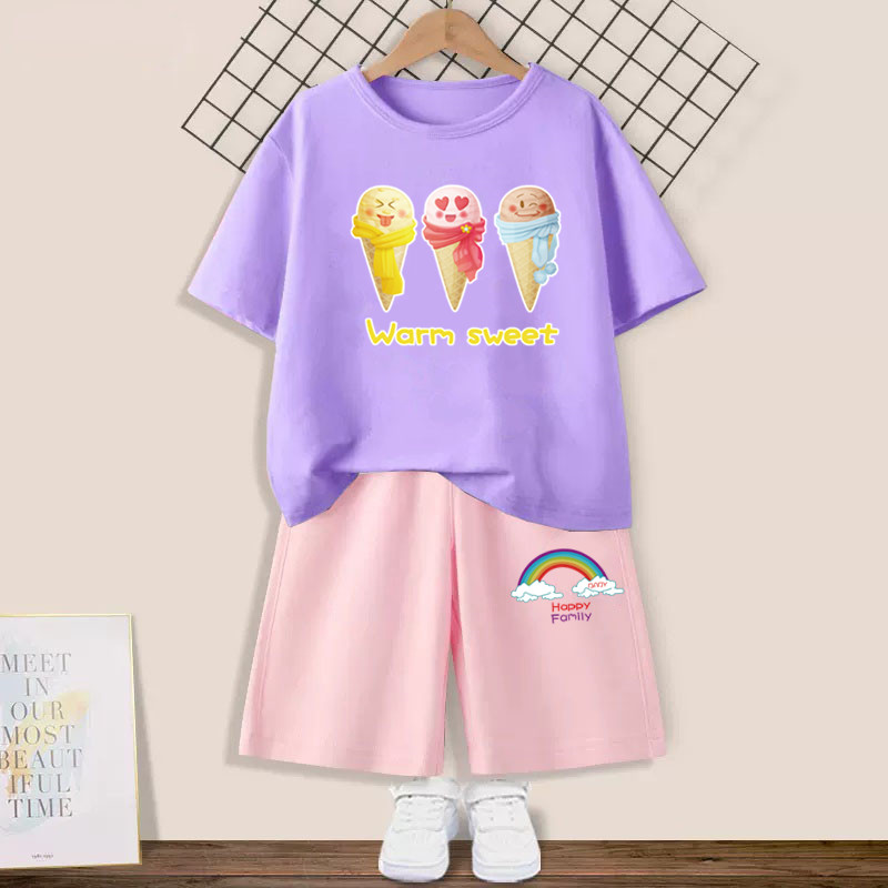 طقم ملابس صيفي للأطفال البنات  - مراجعة Summer Clothing Teen Girls وسعره