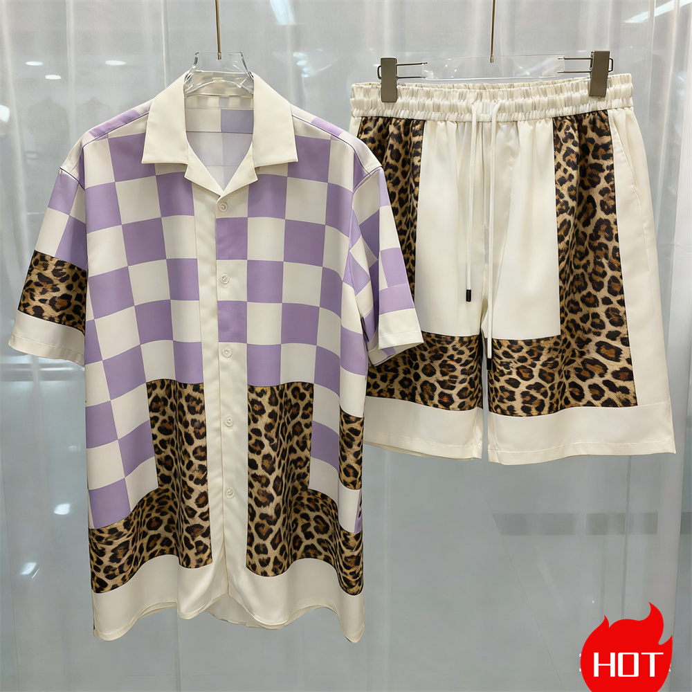 طقم شورت شاطئ رجالي صيفي عصري  - مراجعة Summer Clothing Sets Men وسعره