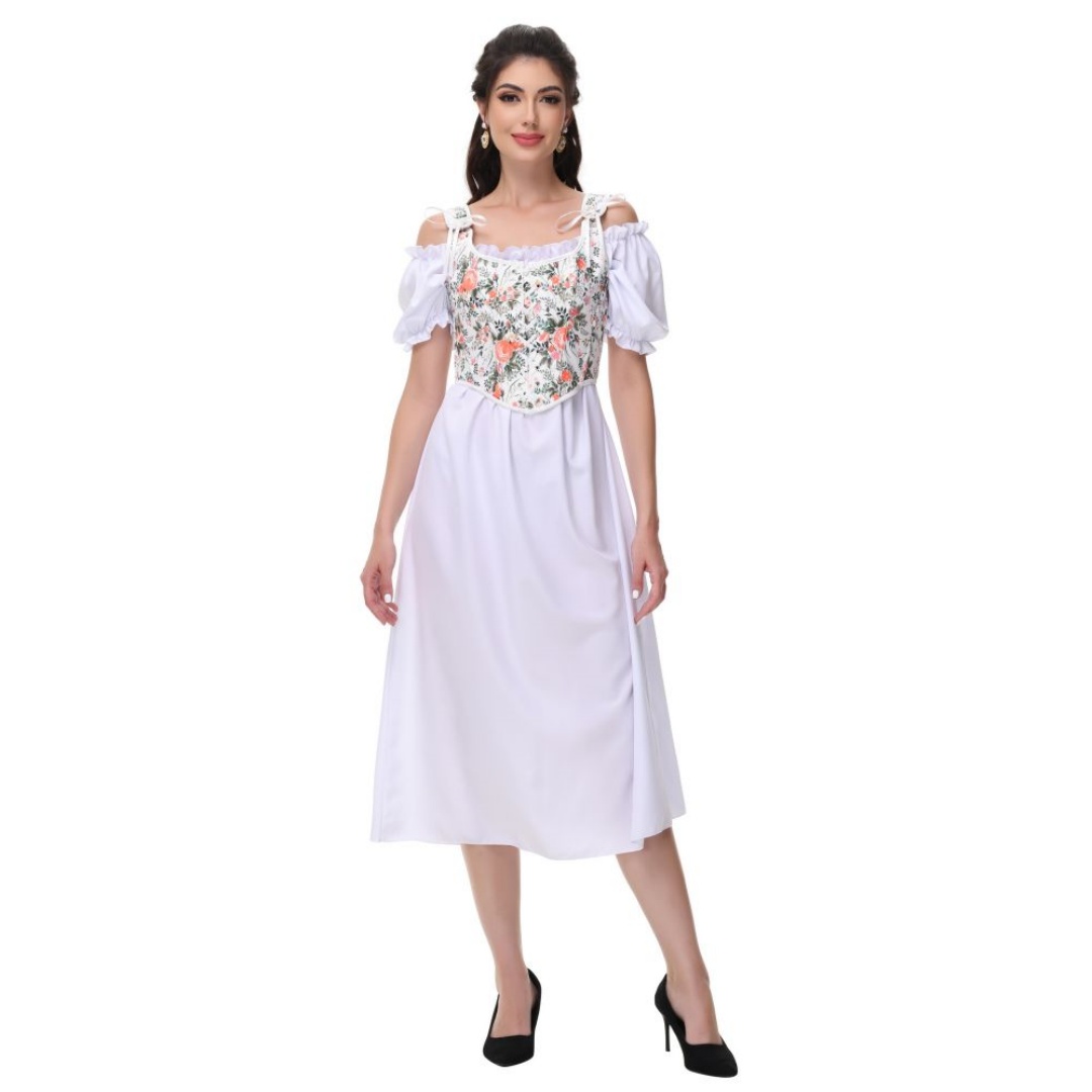 الصيف الأبيض القطن الصلبة مائل - مراجعة Summer Victorian Clothing وسعره
