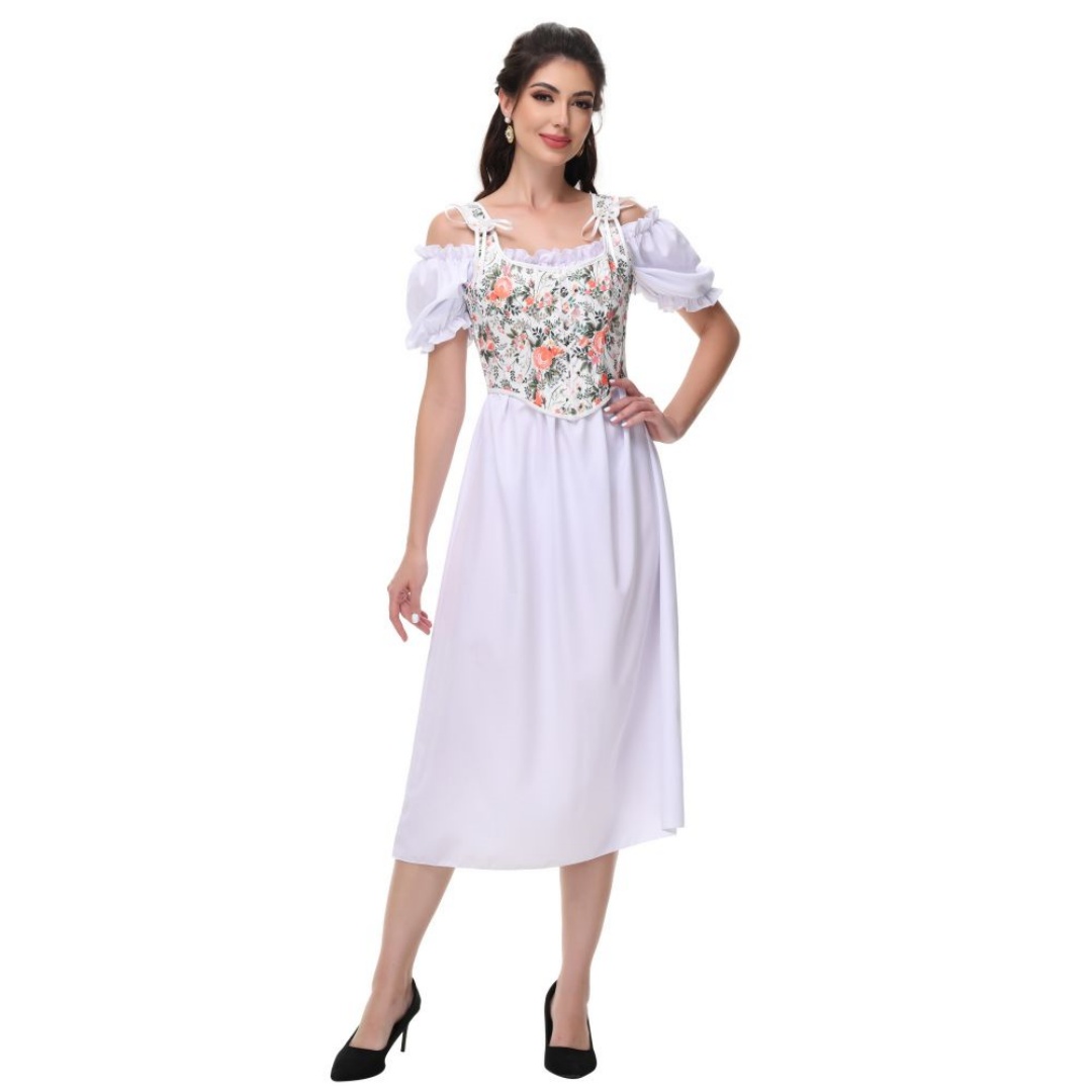 الصيف الأبيض القطن الصلبة مائل - مراجعة Summer Victorian Clothing وسعره