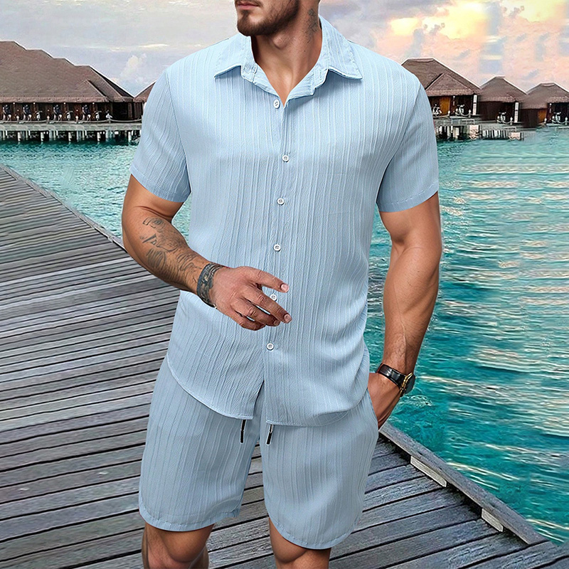 طقم رجالي جديد 2026 مكون من قم - مراجعة Summer Clothing Sets Men وسعره