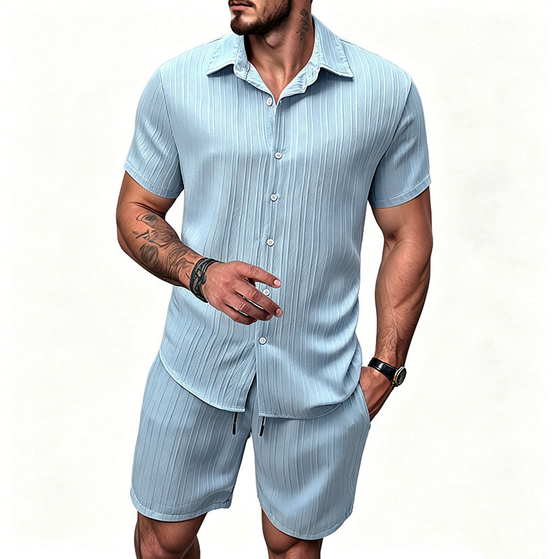 طقم رجالي جديد 2026 مكون من قم - مراجعة Summer Clothing Sets Men وسعره