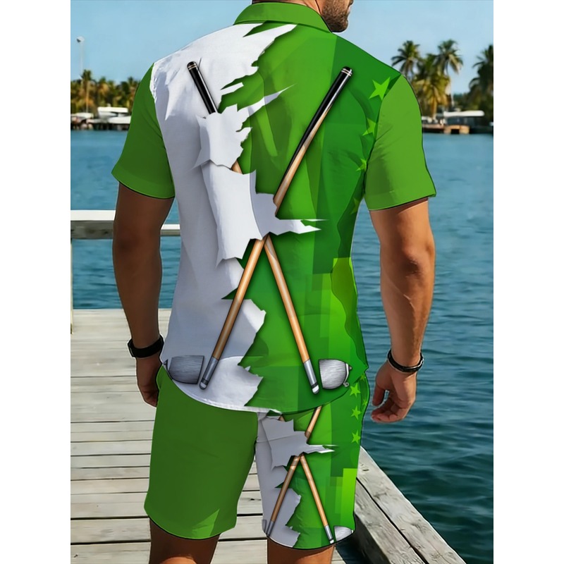 طقم قميص وبنطلون خفيف الوزن لل - مراجعة Summer Clothing Sets Men وسعره