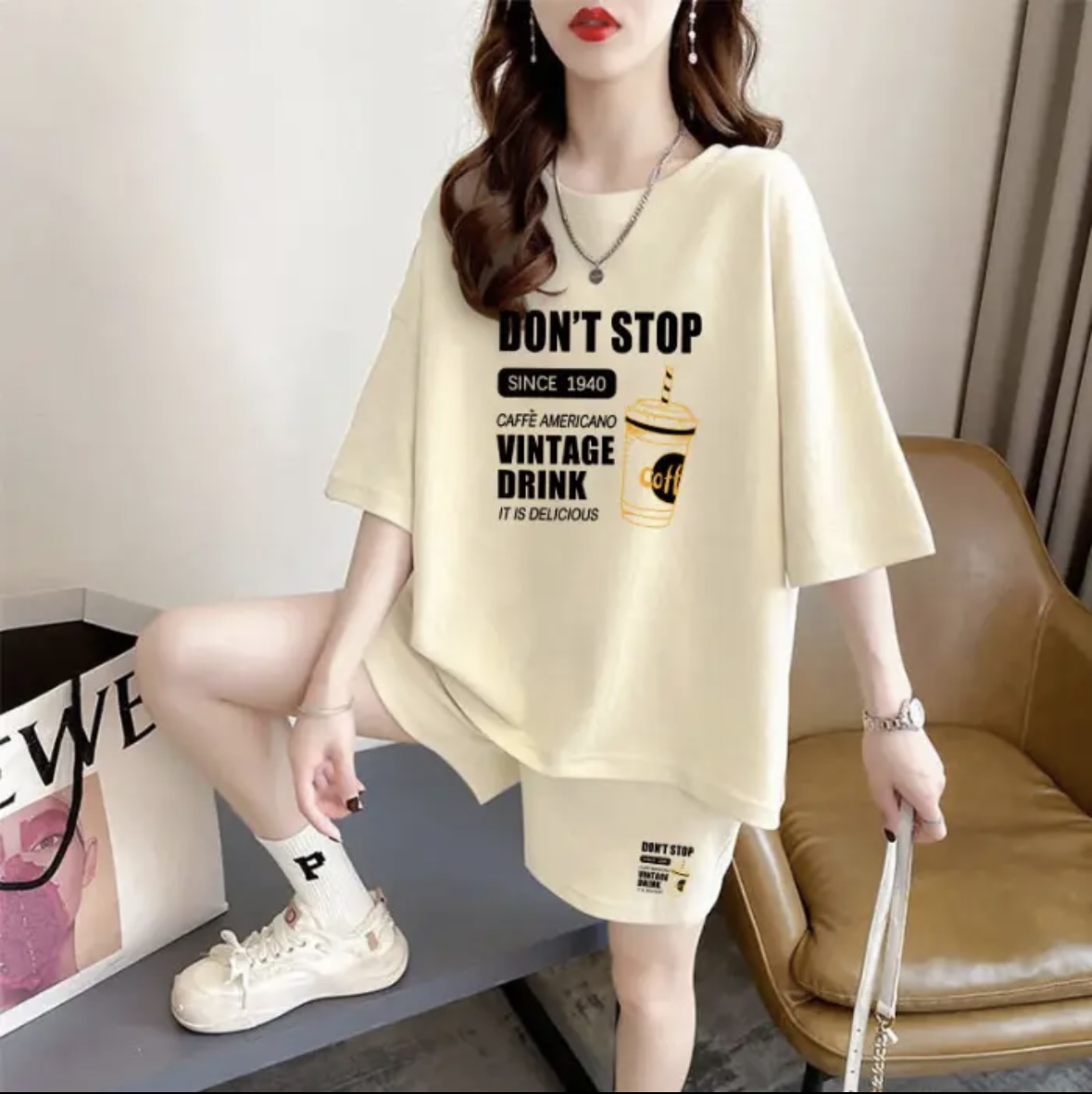 طقم شورت صيفي نسائي عصري، ملاب - مراجعة Summer Clothing Us وسعره
